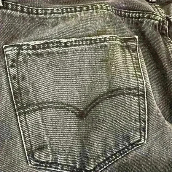 Unisex Original Levi’s 501 Black Denim Jeans  5 Pocket Design 36x30 - Picture 7 of 13